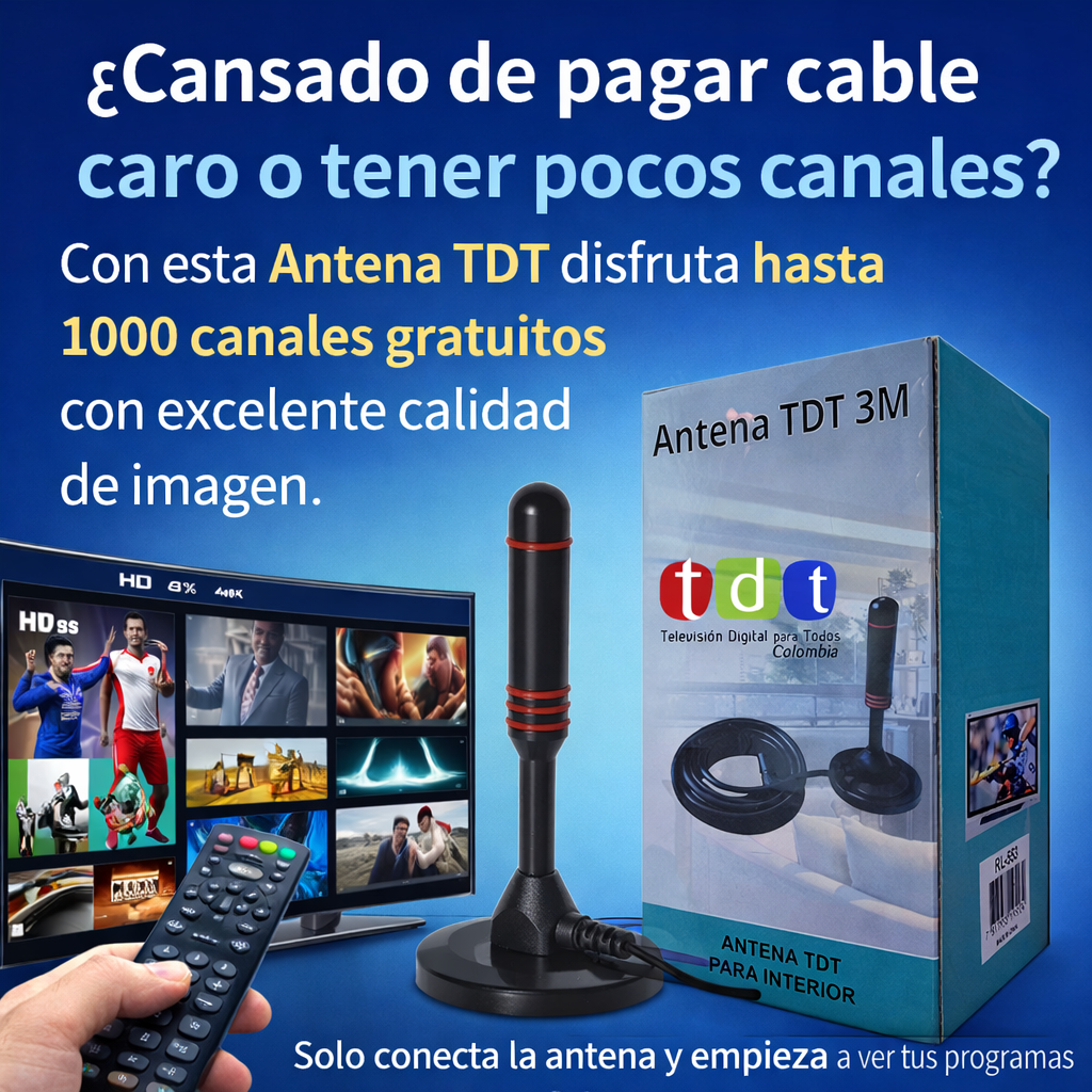 ANTENA TDT: +1000 CANALES HD