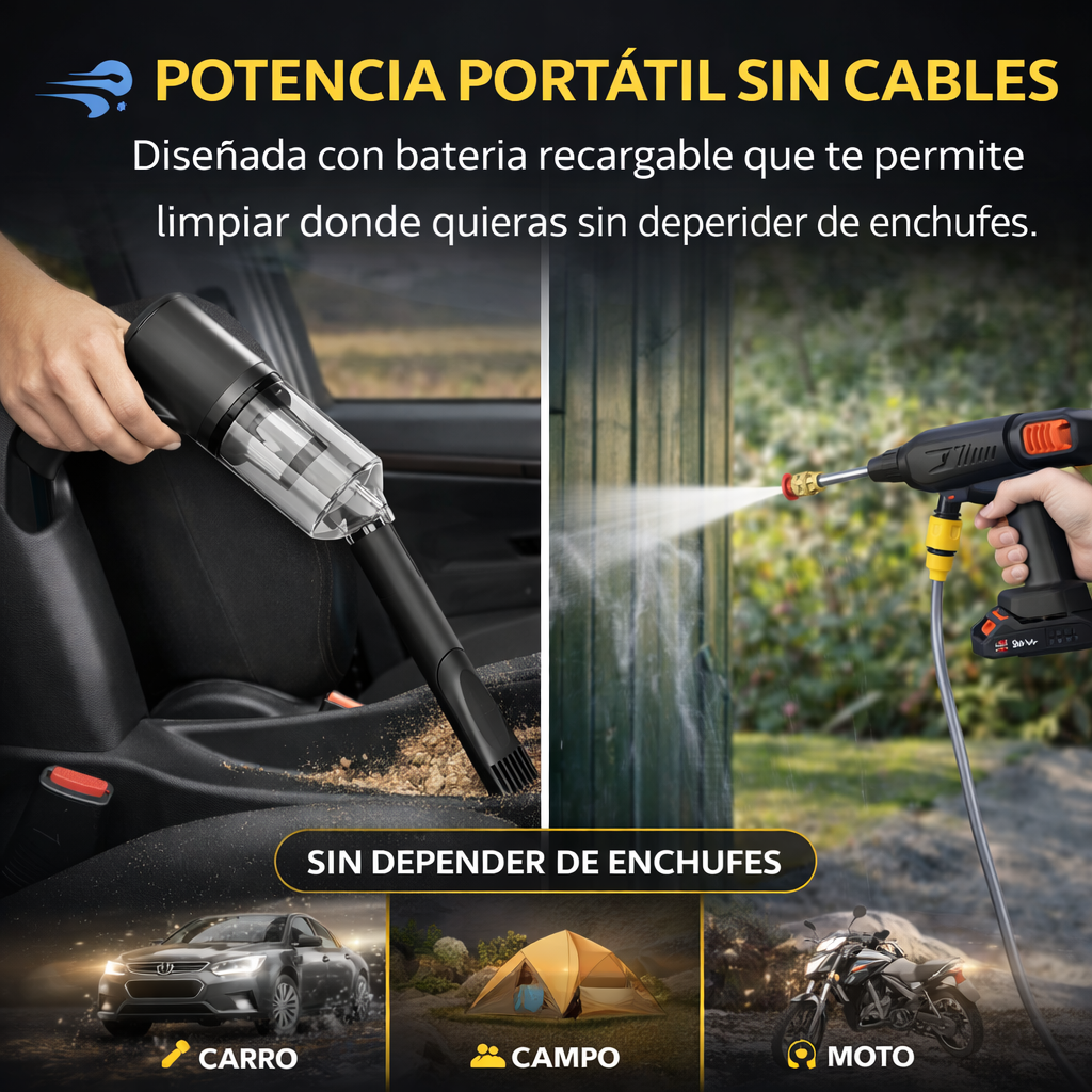 ASPIRADORA + HIDROLAVADORA!